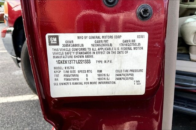 2001 GMC Yukon SLT