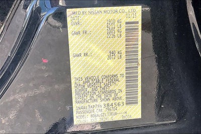 2015 Nissan Altima 2.5 S