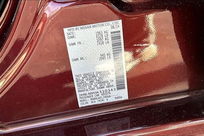 2025 Nissan Altima 2.5 SV