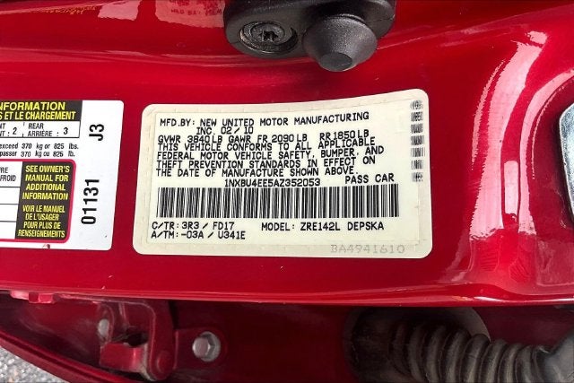 2010 Toyota Corolla S