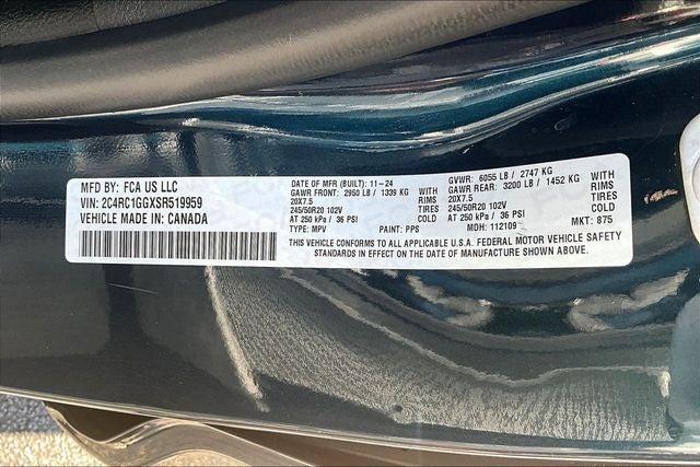 2025 Chrysler Pacifica Limited