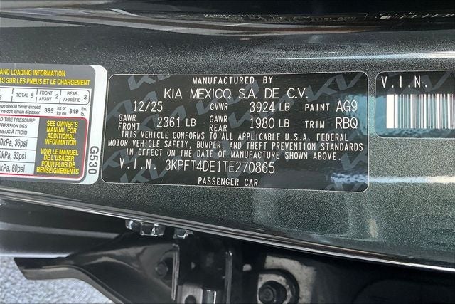 2026 Kia K4 LX