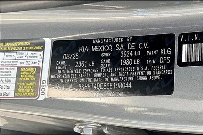 2025 Kia K4 LXS