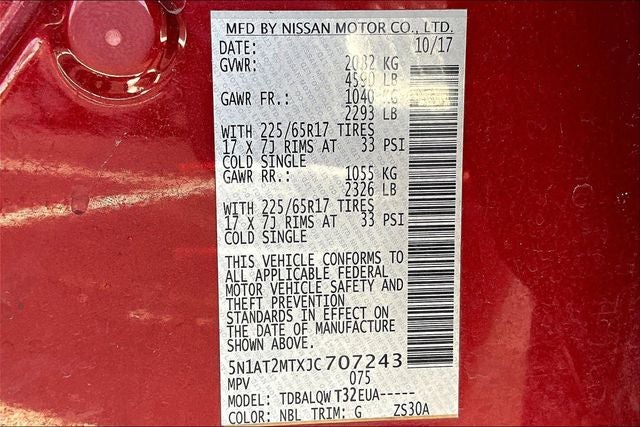 2018 Nissan Rogue SV