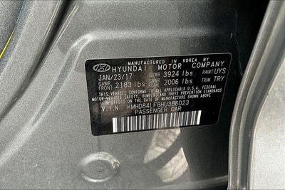2017 Hyundai Elantra Value Edition